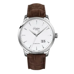 Hot Glashütte Senator Excellence Panorama Date hvit 42 mm Til Han