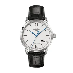 Hot Glashütte Senator Excellence sølv 40 mm Til Han