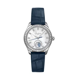 Best Glashütte Serenade Luna med perlemor og diamant bezel 32,5 mm Klokker Med Diamanter | Til Henne