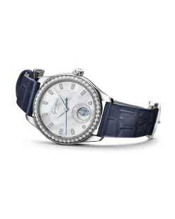 Best Glashütte Serenade Luna med perlemor og diamant bezel 32,5 mm Klokker Med Diamanter | Til Henne