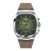 Discount Glashütte Seventies Chronograph Panorama Date grønn 40 mm Til Han