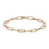 Fashion Gullarmbånd massivt 18,5 cm Armbånd
