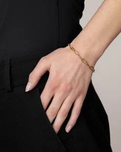 Fashion Gullarmbånd massivt 18,5 cm Armbånd