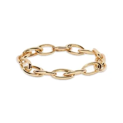Sale Gullarmbånd med ellipse-ledd Armbånd