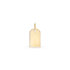 Sale Gullplate anheng 20 mm x 12 mm Til Menn | Halssmykker