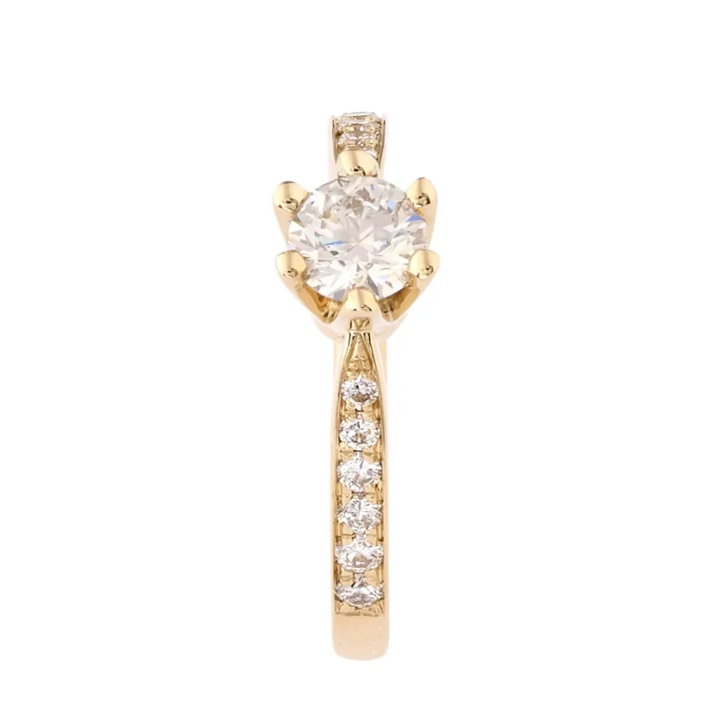 New Gult gull 0,50 ct TW/VS Elegance Exclusive diamantring Ringer