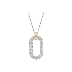 Discount Halskjede i sølv med cubic zirkonia Halssmykker