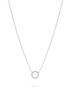 New Halssmykke i hvitt gull med diamantanheng 0,10 ct Halssmykker