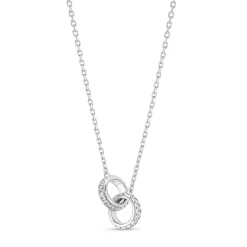 Online Halssmykke i hvitt gull med diamanter 0,19 ct Halssmykker