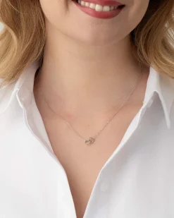 Online Halssmykke i hvitt gull med diamanter 0,19 ct Halssmykker