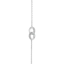 Online Halssmykke i hvitt gull med diamanter 0,19 ct Halssmykker