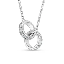 Online Halssmykke i hvitt gull med diamanter 0,19 ct Halssmykker