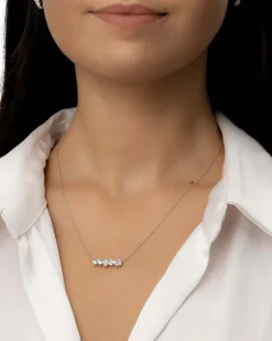Hot Halssmykke i rhodinert sølv med cubic zirkonia Halssmykker