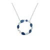 Sale Halssmykke med safirer og diamanter 0,40 ct Halssmykker