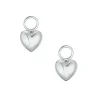 Clearance Hjerteformede Joy charms i hvitt gull Ørepynt