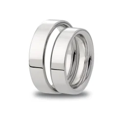 Discount Hvitt gulls giftering 5 mm flat komfort Ringer