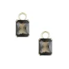 Discount Joy charms i gult gull med røkkvarts 5,16 ct Ørepynt