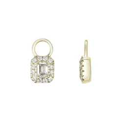 Sale Joy charms i gult gull med diamanter 0,45 ct Ørepynt