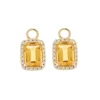 Hot Joy charms med citrin og diamant Ørepynt