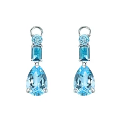 Sale Joy charms med Sky Blue- og London Blue topas Ørepynt