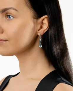 Sale Joy charms med Sky Blue- og London Blue topas Ørepynt