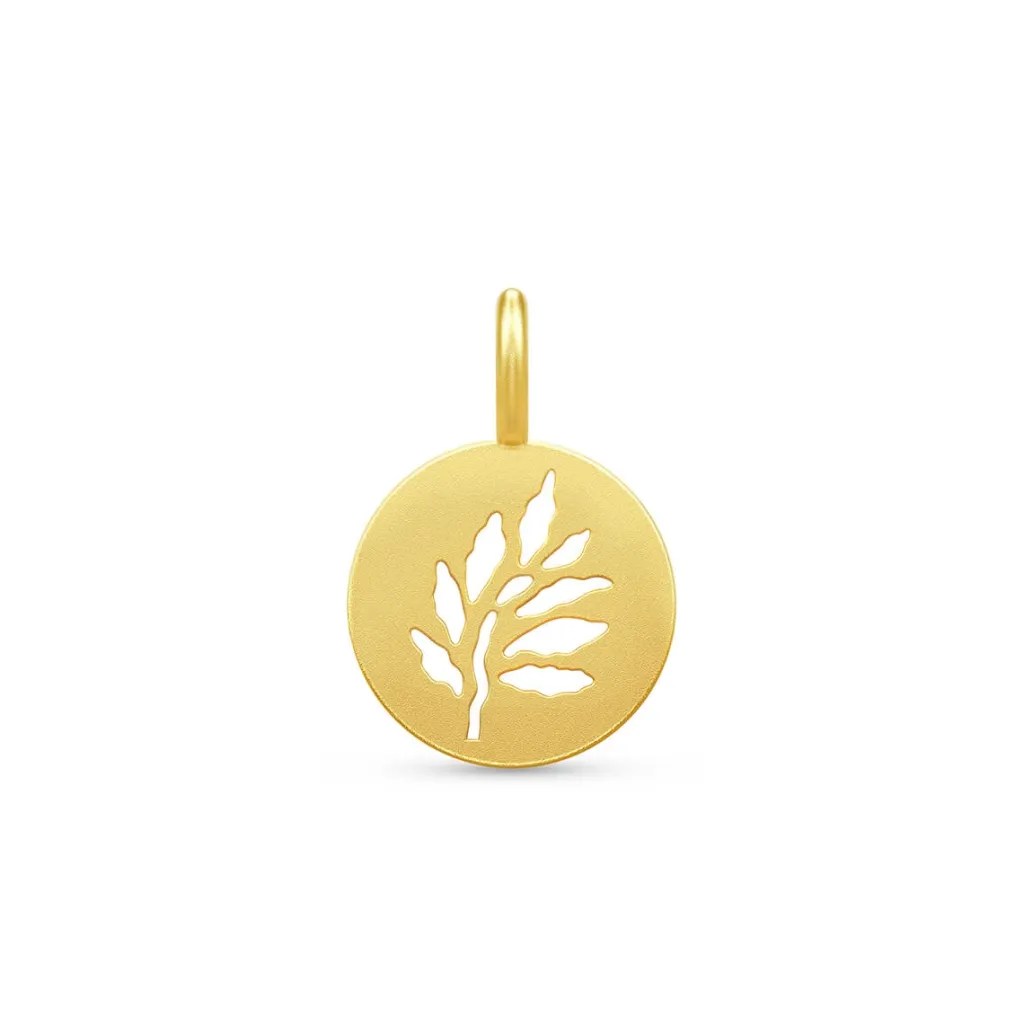 Outlet Classic forgylt sølvanheng Tree of Life Halssmykker