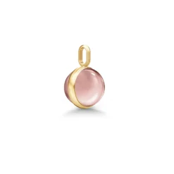 Online Little Prime-anheng i forgylt sølv rosa Halssmykker