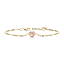 New Primini-armbånd i forgylt sølv rosa Armbånd