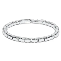 Online Leddet armbånd i rhodinert sølv Til Menn | Armbånd
