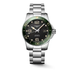 New HydroConquest 41 mm sort og grønn Dykkerklokker | Til Han