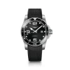 Best HydroConquest black rubberstrap 43 mm Dykkerklokker | Til Han