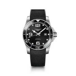 Best HydroConquest black rubberstrap 43 mm Dykkerklokker | Til Han