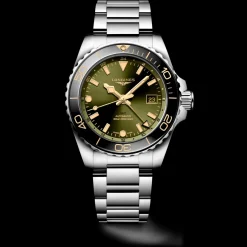 Sale HydroConquest GMT grønn 41 mm Til Han