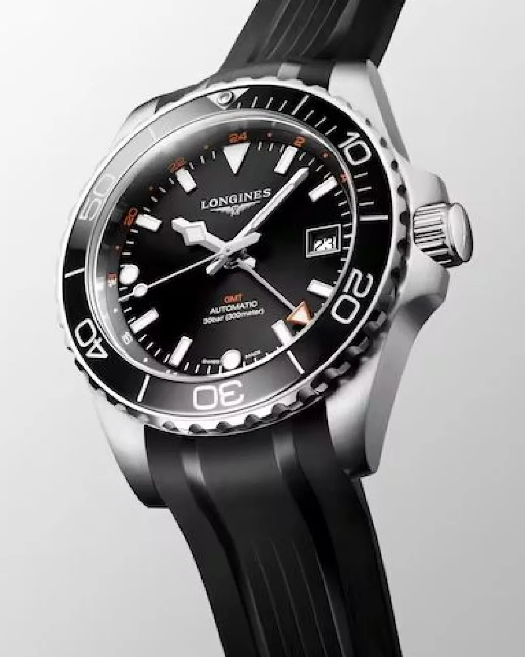 Discount HydroConquest GMT svart 41 mm Til Han