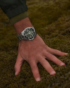 Fashion HydroConquest grønn skive 41 mm Dykkerklokker | Til Han