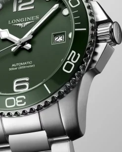Fashion HydroConquest grønn skive 41 mm Dykkerklokker | Til Han
