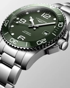 Fashion HydroConquest grønn skive 41 mm Dykkerklokker | Til Han