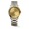 Online Master Collection diamanter 0,055 ct gylden 38 mm Klokker Med Diamanter | Two Tone Klokker