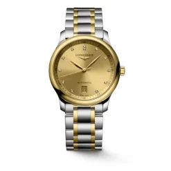 Online Master Collection diamanter 0,055 ct gylden 38 mm Klokker Med Diamanter | Two Tone Klokker