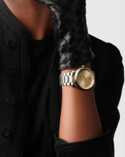 Online Master Collection diamanter 0,055 ct gylden 38 mm Klokker Med Diamanter | Two Tone Klokker