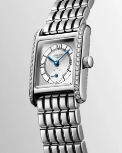 Clearance Mini DolceVita sølv skive og diamanter 21,50 mm x 29,00 mm Klokker Med Diamanter | Til Henne