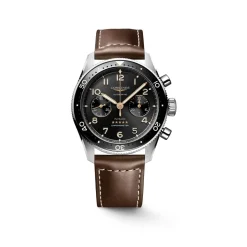 New Spirit Flyback skinnrem sort skive 42 mm Til Han