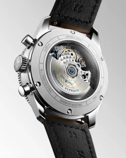 New Spirit Flyback skinnrem sort skive 42 mm Til Han