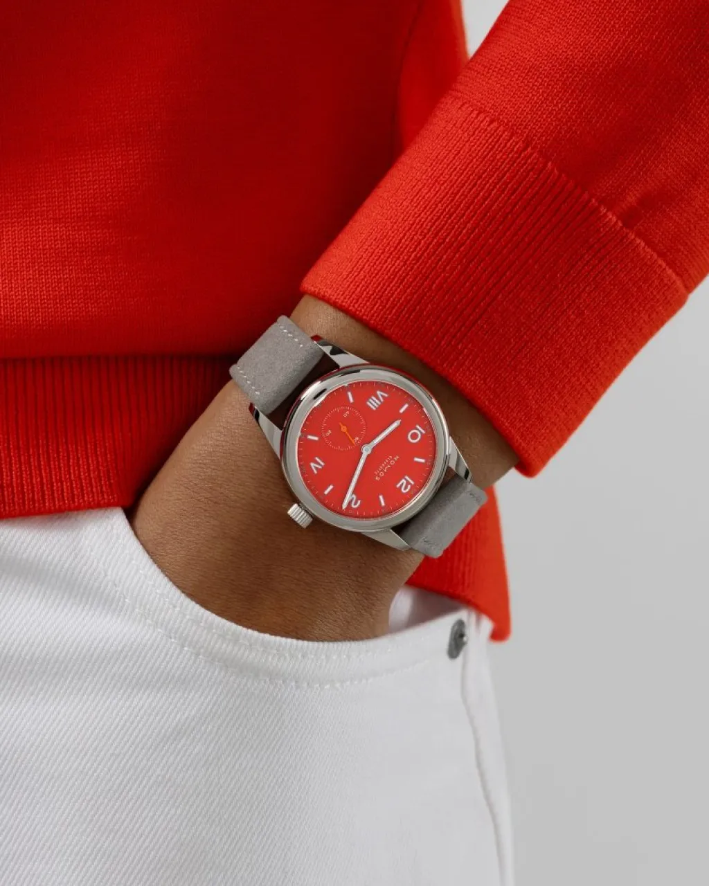 Sale NOMOS Glashütte Club Campus nonstop rød 36 mm Til Henne | Til Han