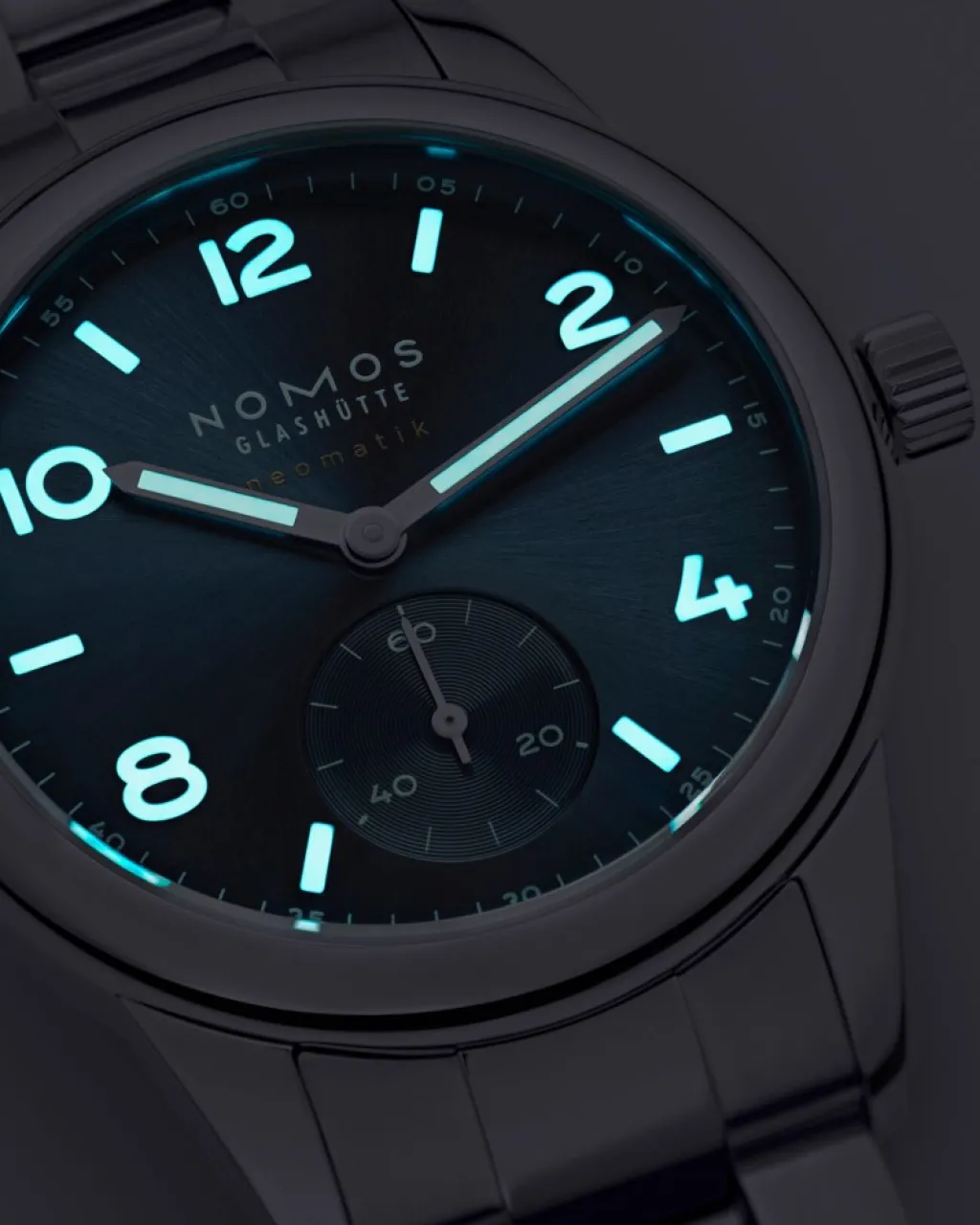 Clearance NOMOS Glashütte Club Sport Neomatik Polar 37 mm blå skive Til Han