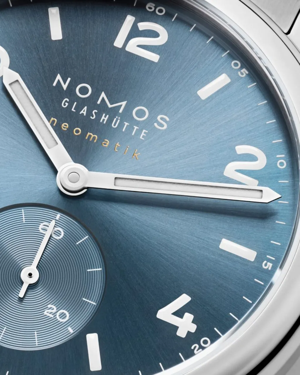 Clearance NOMOS Glashütte Club Sport Neomatik Polar 37 mm blå skive Til Han