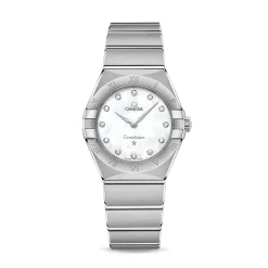 Best Constellation Manhattan hvit perlemor 28 mm Klokker Med Diamanter | Til Henne