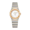 Best Constellation Quartz 25 mm stål og gult gull Klokker Med Diamanter | Til Henne