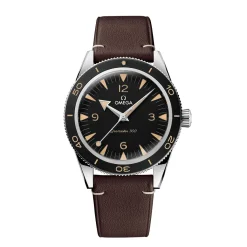 Hot Seamaster 300 lærrem 41 mm Til Han | Dykkerklokker