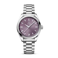 Outlet Seamaster Aqua Terra Shades lilla 34 mm Til Henne